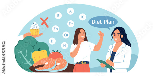 Nutritionist Concept Illustration