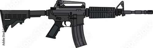 Colt M4 , M4A1 assault rifle. M4 carbine