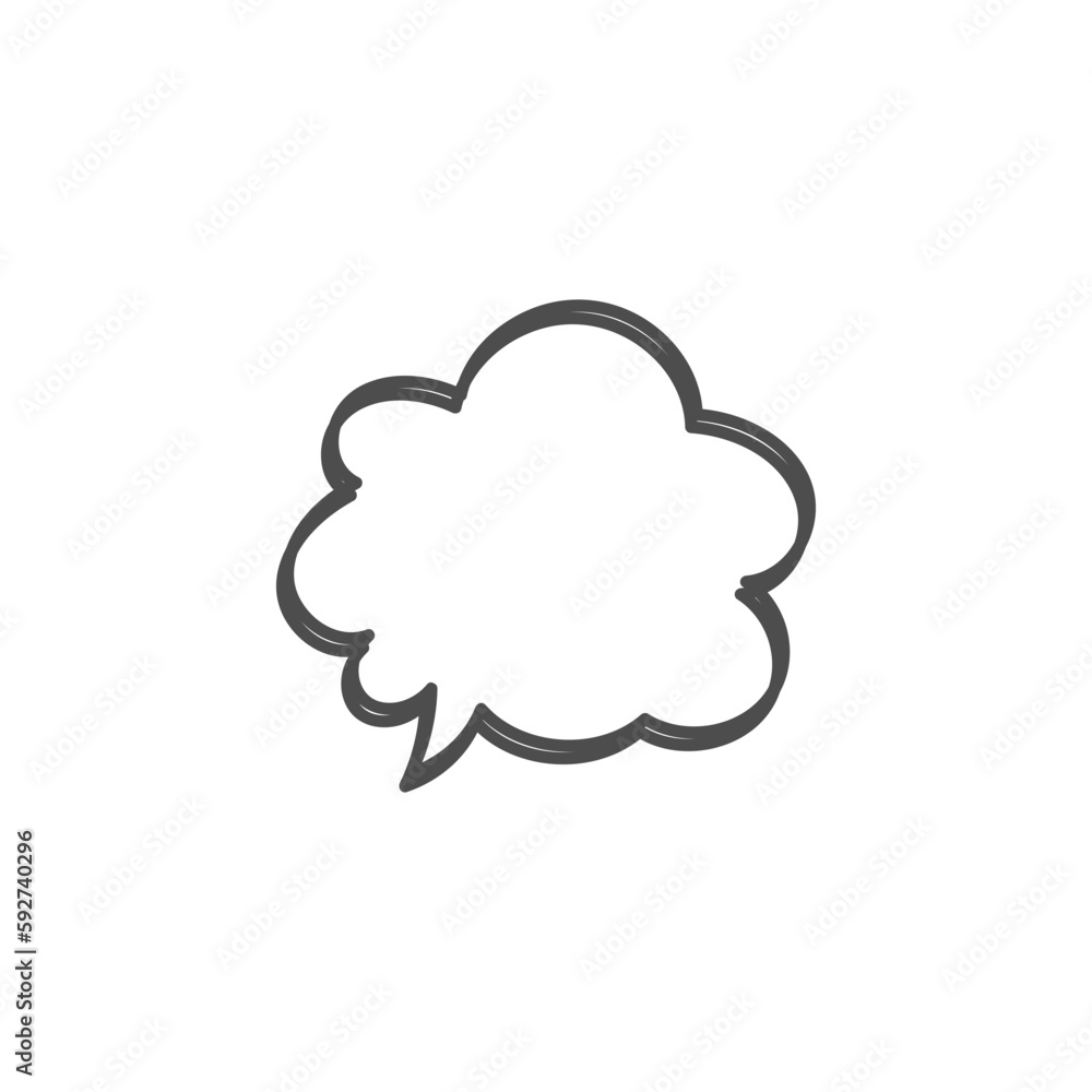 speech bubble on white background speech bubble on white background