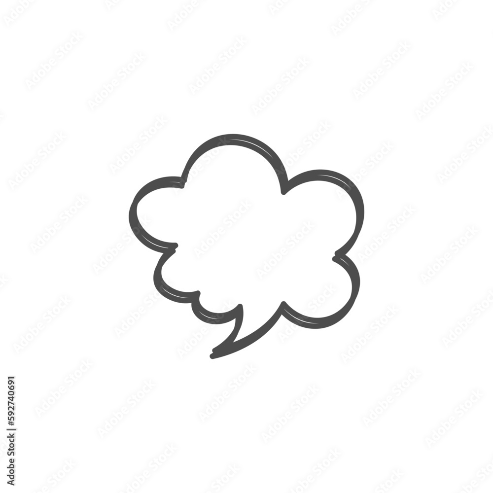speech bubble on white background speech bubble on white background