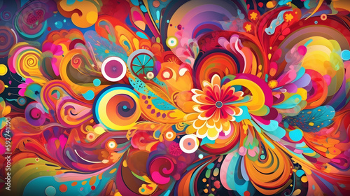 Colorful Floral Background