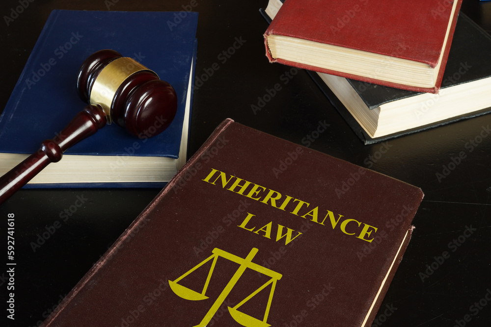 Inheritance law about Inheritance Tax is shown using the text on the book Inheritance law about Inheritance Tax is shown using the text on the book