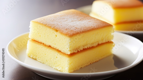 Sponge cake, AI generative sweet tasty dessert