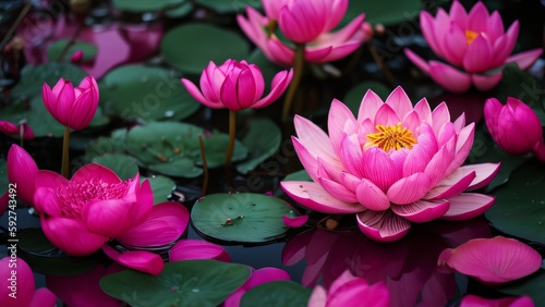 pink water lilly lotus background