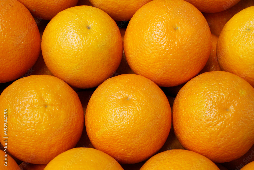 Oranges on the market Oranges on the market