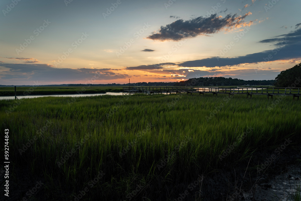 South Carolina Marsh Sunset South Carolina Marsh Sunset