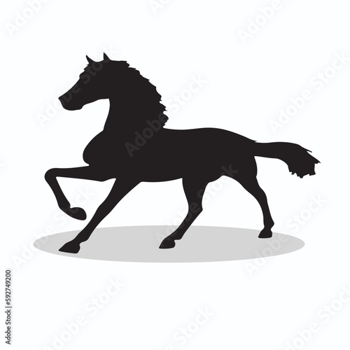 Zorse silhouettes and icons. Black flat color simple elegant Zorse animal vector and illustration.