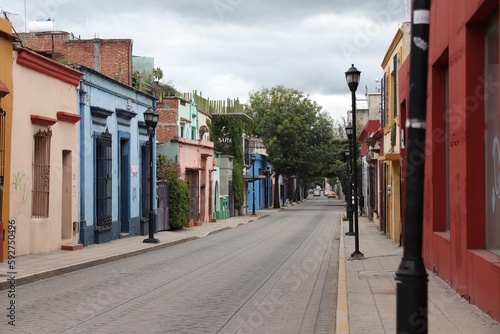 view of the old town country in Mexico © benjamin