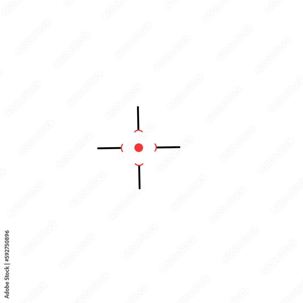 Crosshairs vector icon Crosshairs vector icon