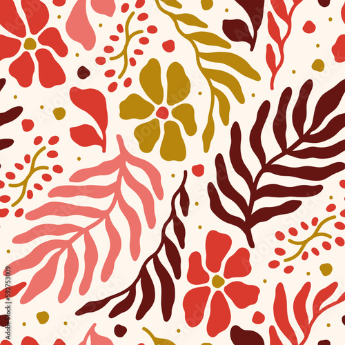 Holiday Poster tile Christmas wall art print xmas bell leaf botanical 70s wall art clipart holly jolly baby card merry tree Seamless Pattern