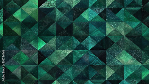 Emerald green gem kryptonite texture, background banner or wallpaper for graphic design. photo