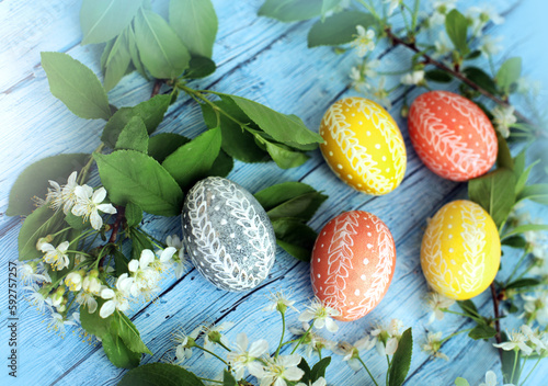 Easter eggs , happy holidays