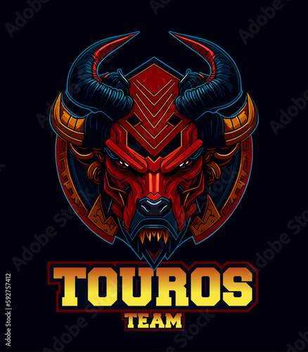 E-sport Touros Team vector photo