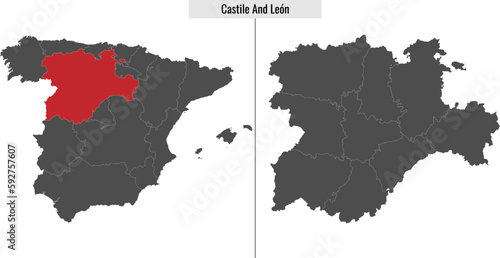 map of Castile and Leon