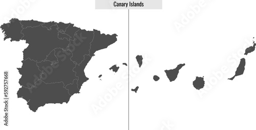 map of Canary Islands