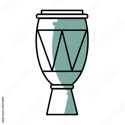 Wallpaper Mural Isolated colored children sketch of drum icon Vector Torontodigital.ca