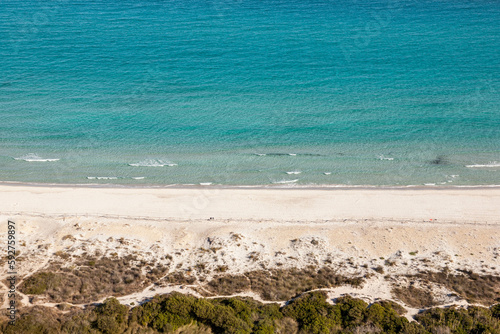 Idyllic view of Sardinian beach La Cinta San Teodoro