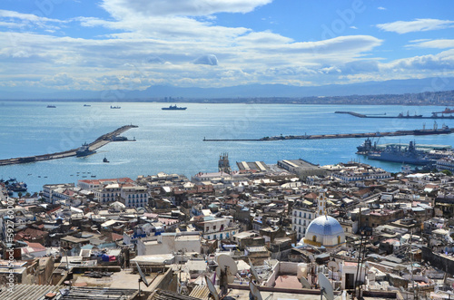 Fotografie Landscape of the port capital of Algeria - Algiers
