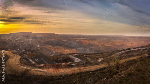 Night shift of the quarry of the Mining and Processing Plant 