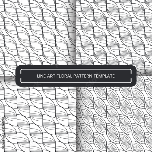 Vector fabric patten background template