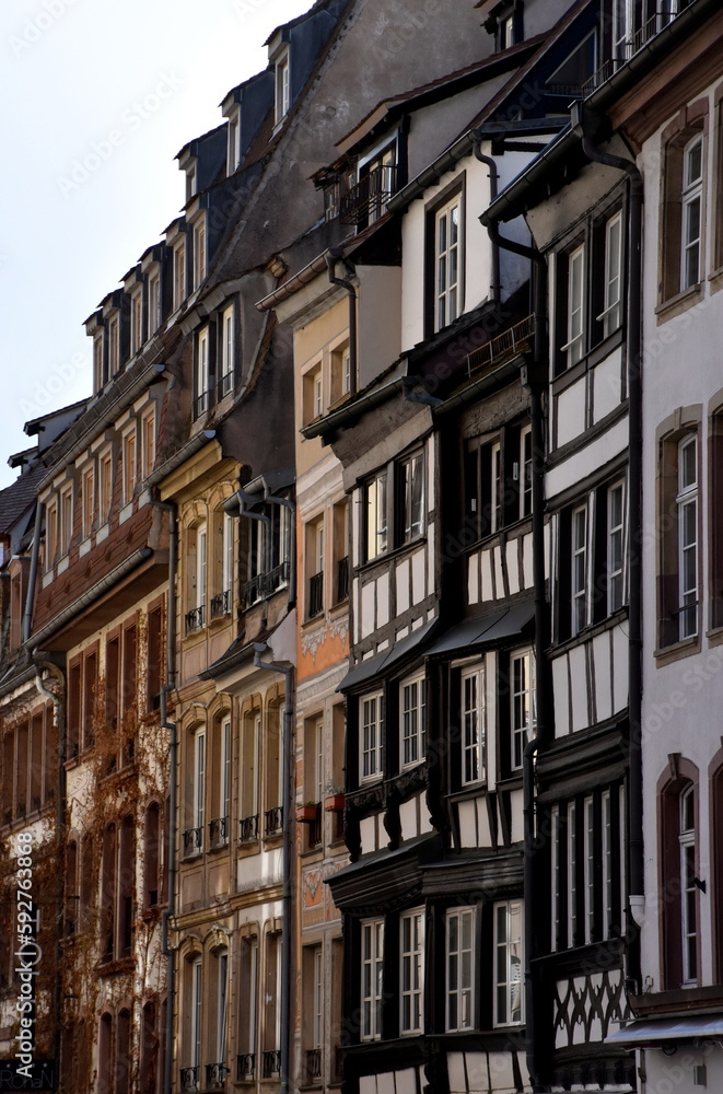 Alte Häuser im Zentrum von Straßburg