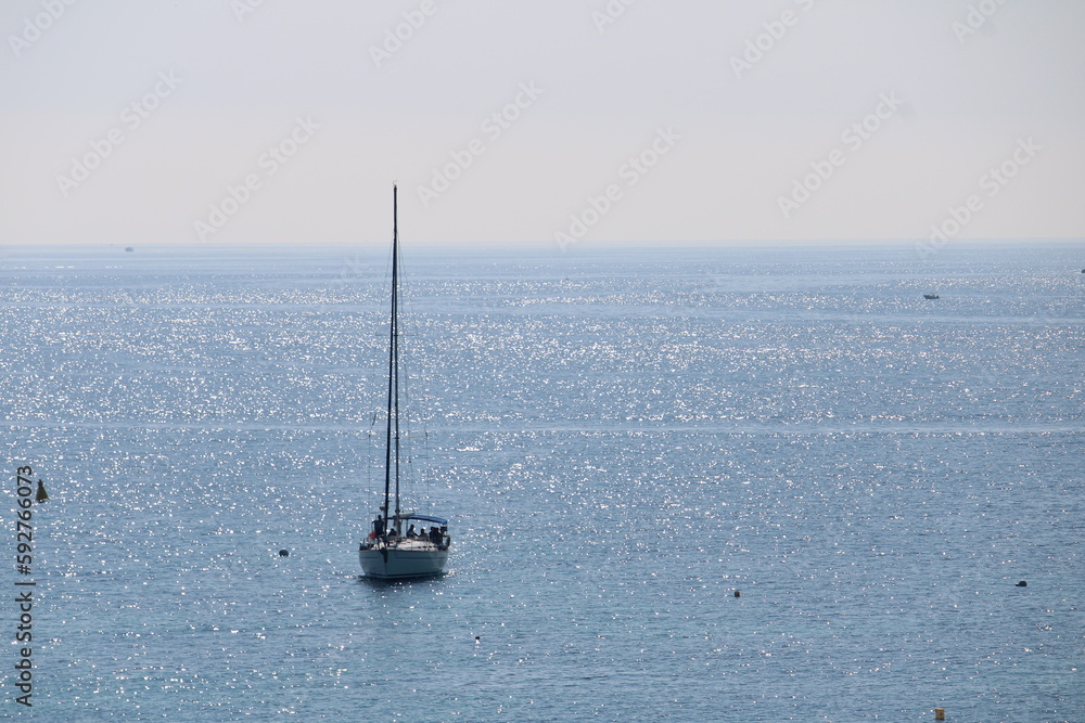 The ship at sea in Malta