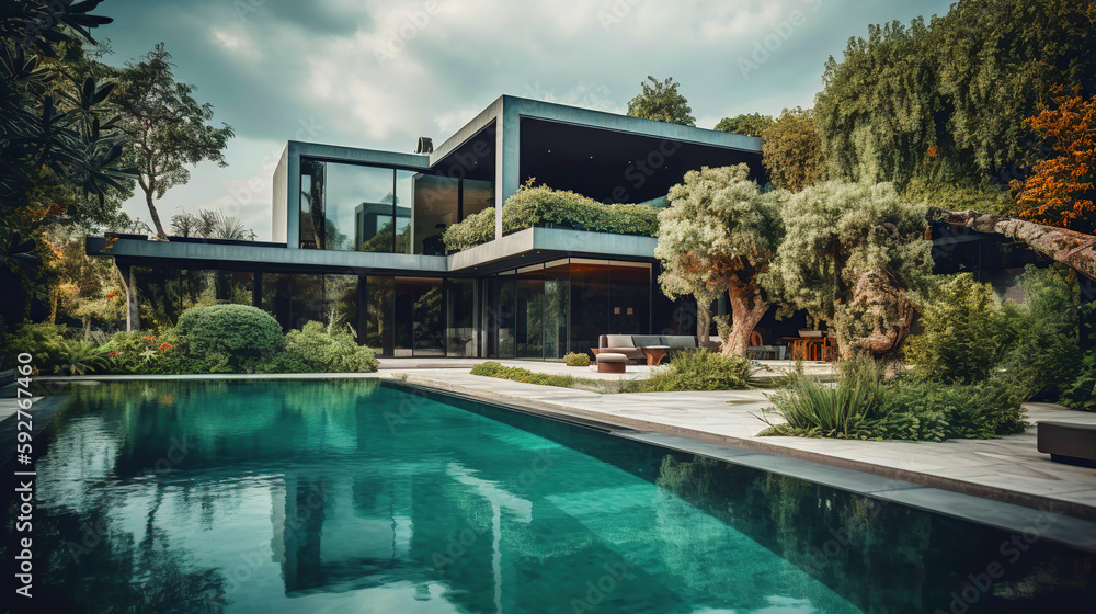 Luxury House with Vegetation and a Huge Swimming Pool