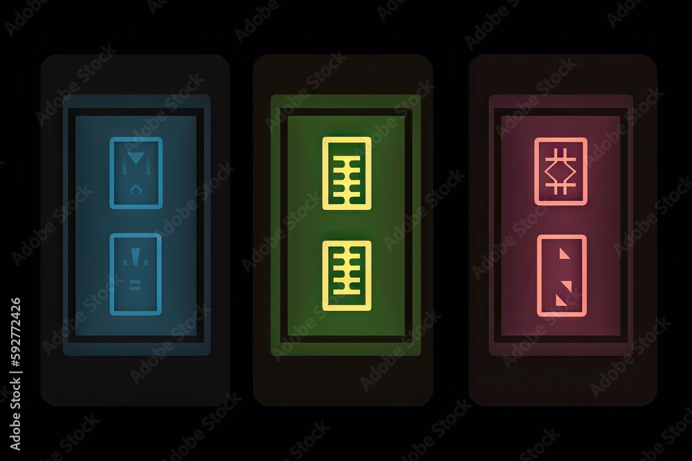 Neon sign of the casino. AI generated art illustration. Neon sign of the casino. AI generated art illustration.