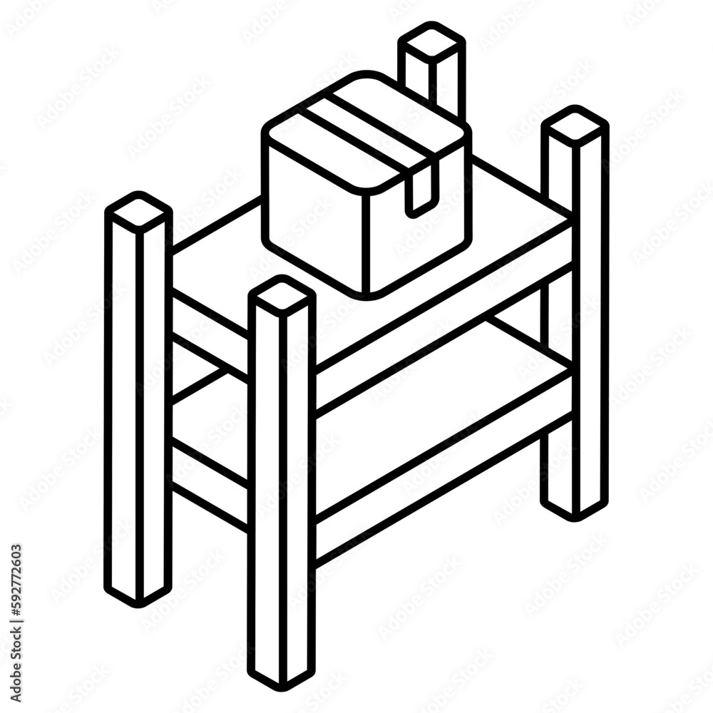 Premium download icon of parcel racks Premium download icon of parcel racks