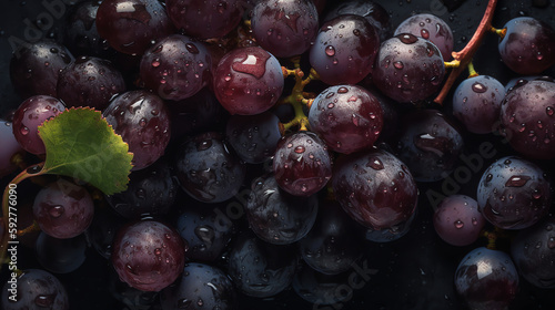 Fresh grapes - Generative AI