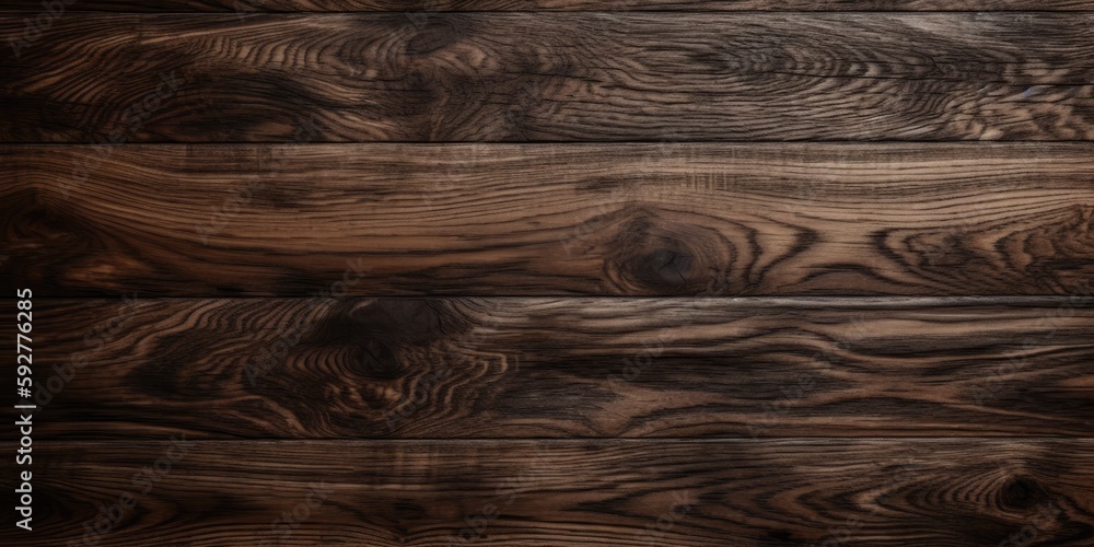 Fototapeta premium Dark wooden texture. Rustic three-dimensional wood texture. Modern wooden facing background. Wood background. Generative AI