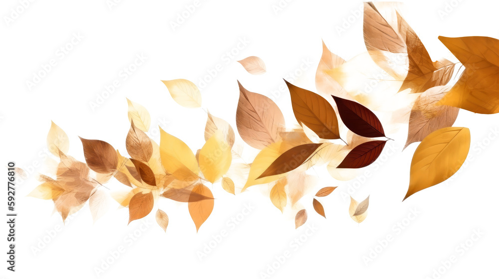 Autumn leaves background. Illustration AI Generative. Autumn leaves background. Illustration AI Generative.