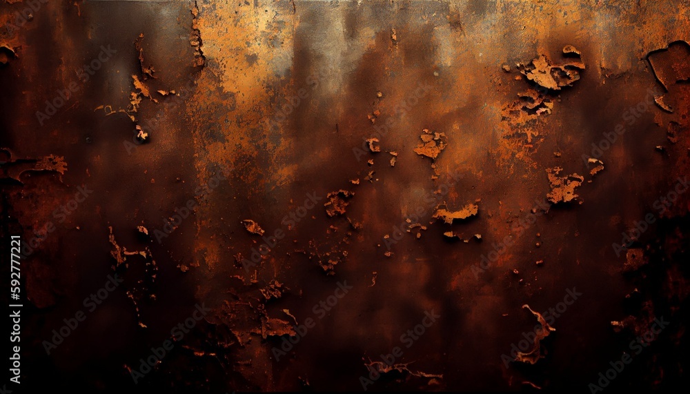 Fototapeta premium Metallic Surface, Rusty and Old