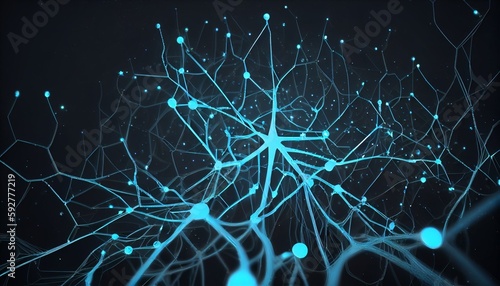 Rainbow Neuronal Network Pattern
