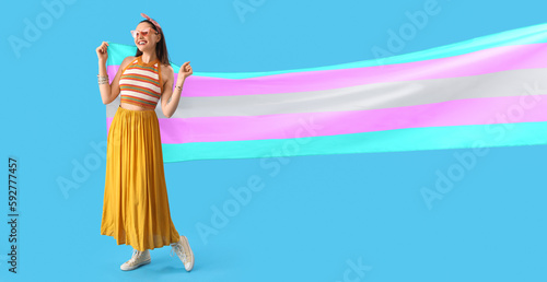Young woman with transgende...