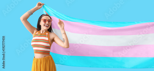 Young woman with transgende...