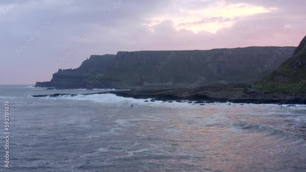 Sunrise at Giant's Causeway in Northern Ireland Sunrise at Giant's Causeway in Northern Ireland