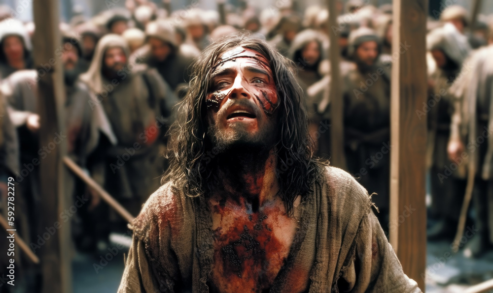 The Agony and Triumph of Jesus Christ: How His 39 Stripes Healed Our Sicknesses and Redeemed Humanity through Roman Flogging and Crucifixion.  Generative AI. 