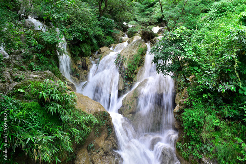 Natural water resources  falling water from nature