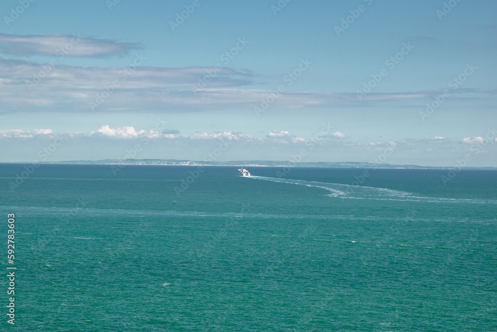 view of the sea from the plane