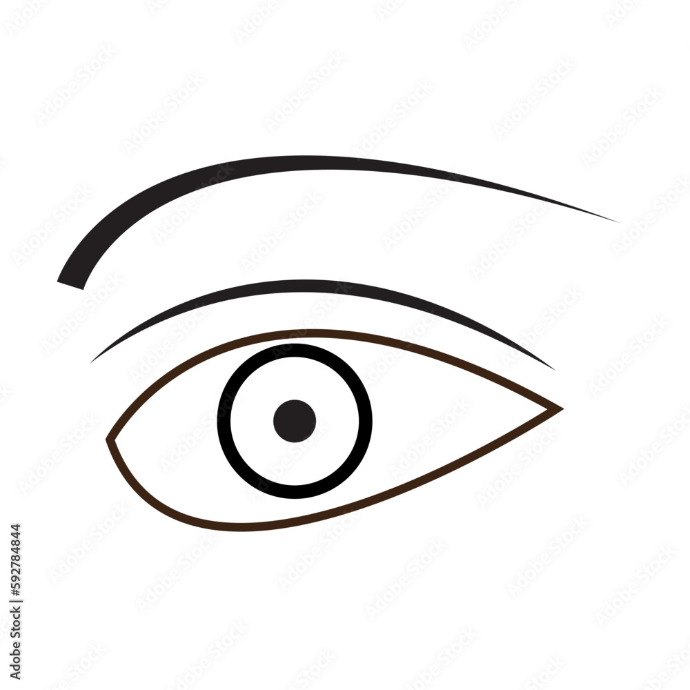 Eye icon design template vector Eye icon design template vector
