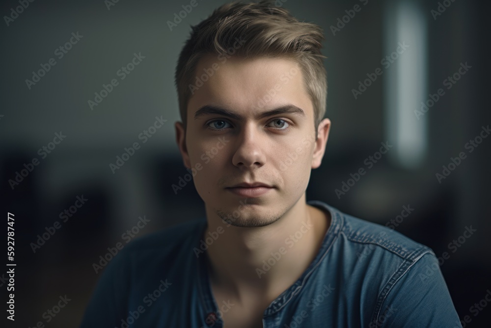 Portrait of a handsome young man looking at camera. Men's beauty, fashion. Portrait of a handsome young man looking at camera. Men's beauty, fashion.