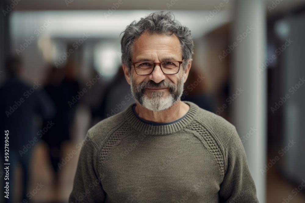 Portrait of a handsome senior man with grey hair wearing eyeglasses Portrait of a handsome senior man with grey hair wearing eyeglasses