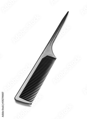 Professional hair brush on white background