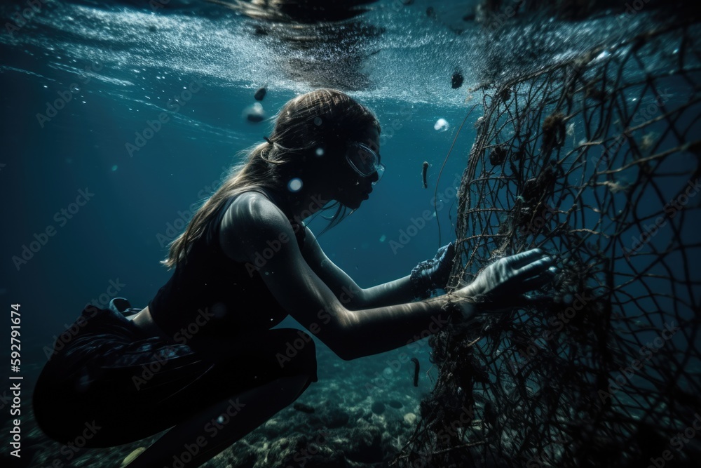 Beneath the surface: scuba divers tackling marine pollution