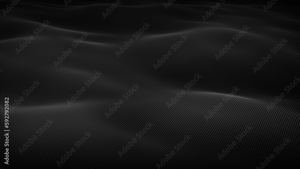 Abstract flowing smooth cloth surface, fractal waves background. Grid, mesh of dots. Abstract flowing smooth cloth surface, fractal waves background. Grid, mesh of dots.