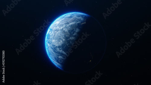 Planet Earth from outer space.