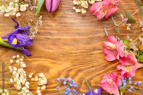 Floral arrangement with pin...