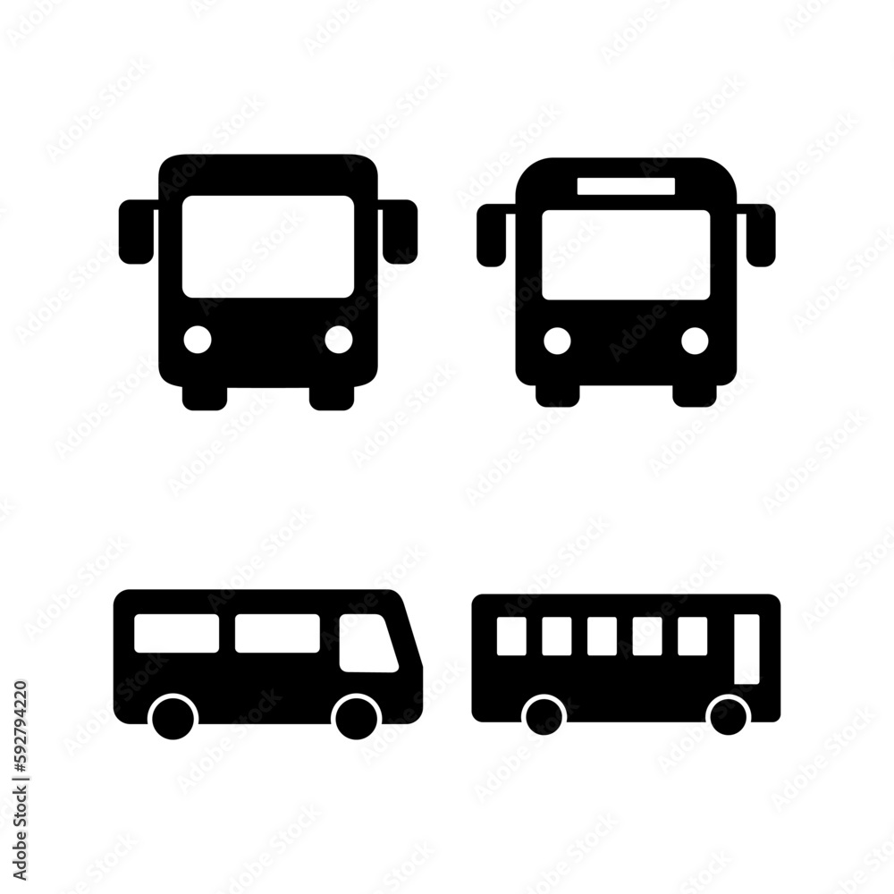 Bus icon vector illustration. bus sign and symbol. transport symbol Bus icon vector illustration. bus sign and symbol. transport symbol