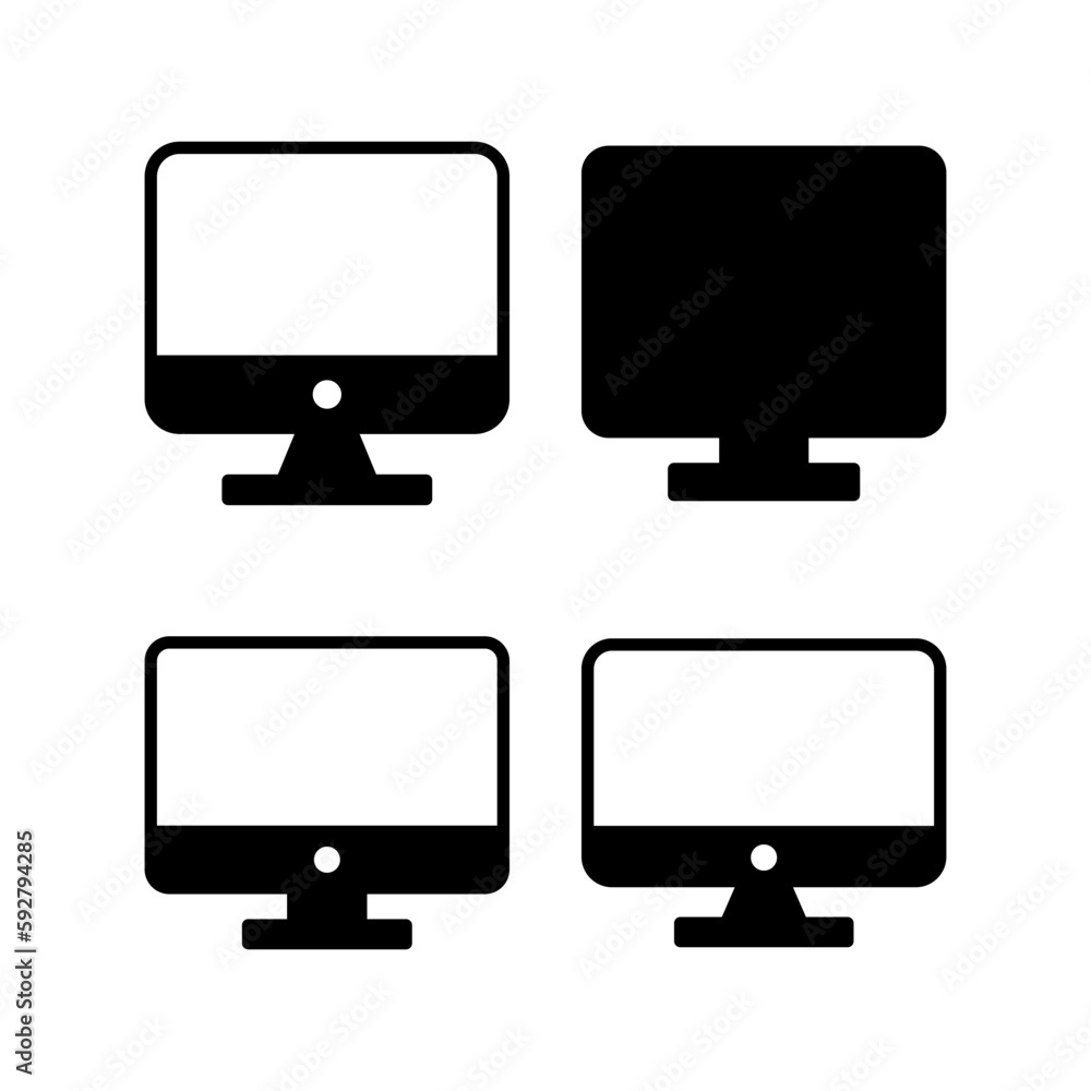 Computer icon vector illustration. computer monitor sign and symbol Computer icon vector illustration. computer monitor sign and symbol